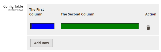 Columns  with color